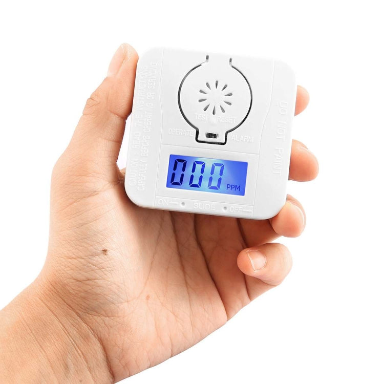 Mini CO Carbon Monoxide Smoke Detector Alarm Poisoning Gas Warning Sensor Security Poisoning Alarm with LCD Display