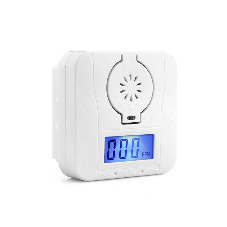Mini CO Carbon Monoxide Smoke Detector Alarm Poisoning Gas Warning Sensor Security Poisoning Alarm with LCD Display