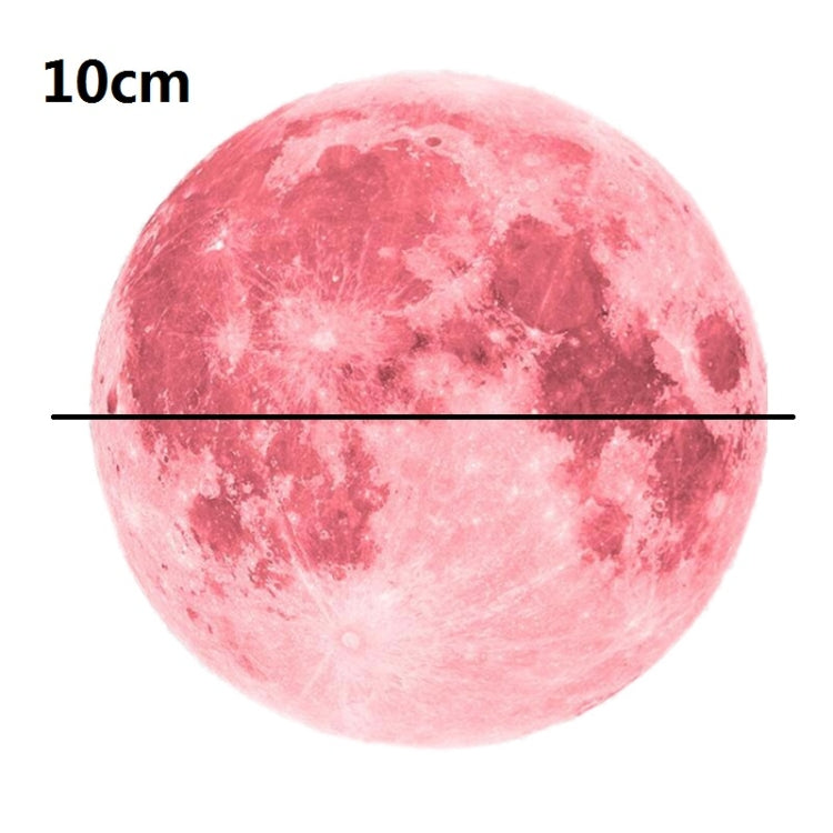 3 PCS AFG33003 Home Decoration Luminous Stars Moon PVC Stickers, Specification:Pink Moon 10cm