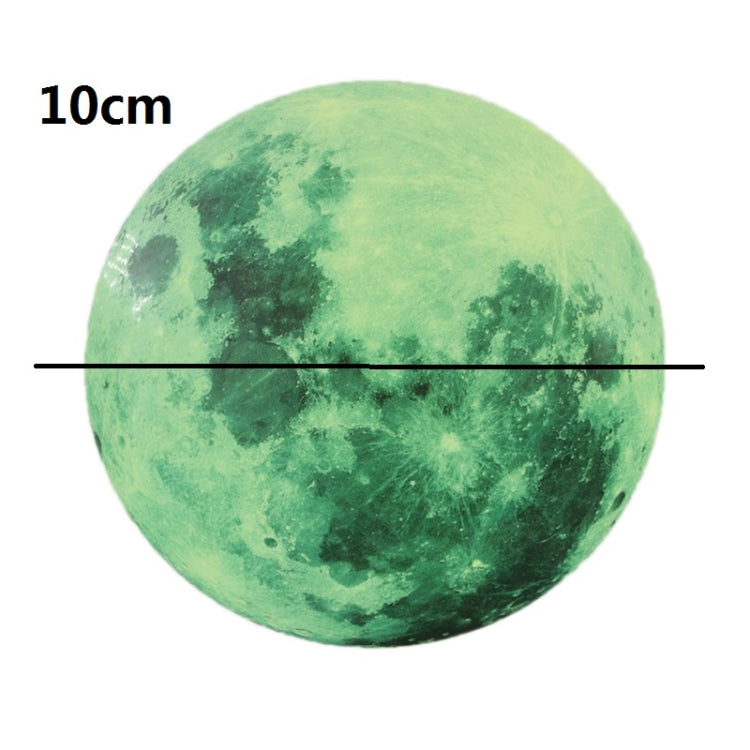 3 PCS AFG33003 Home Decoration Luminous Stars Moon PVC Stickers, Specification:Green Moon 10cm