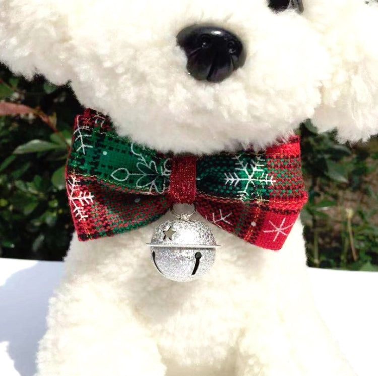 2 PCS Pet Christmas Hat and Bow Tie Set Holiday Accessories(Hat + Bow Tie)
