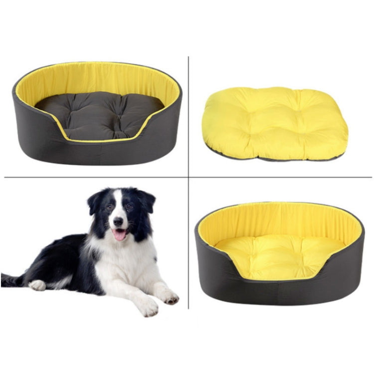 Two-Color Washable Comfortable Pet Nest with Cushion, Size:S 49x35x18cm