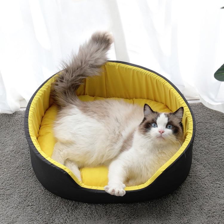 Two-Color Washable Comfortable Pet Nest with Cushion, Size:L 73x50x20cm