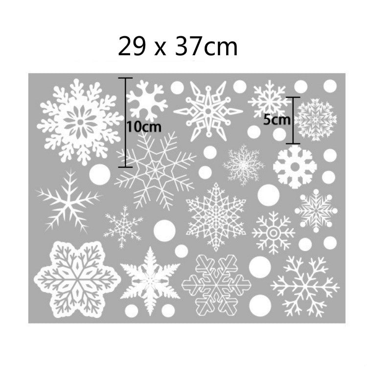 Christmas Snowflake Wall Stickers New Year Shop Window Decoration Stickers Glass Cabinet Door Stickers