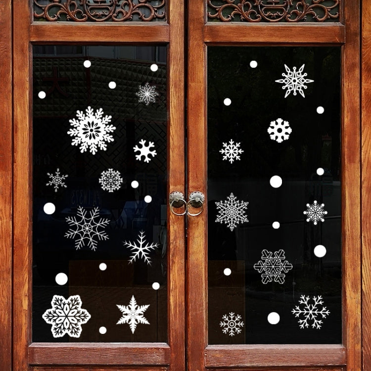 Christmas Snowflake Wall Stickers New Year Shop Window Decoration Stickers Glass Cabinet Door Stickers