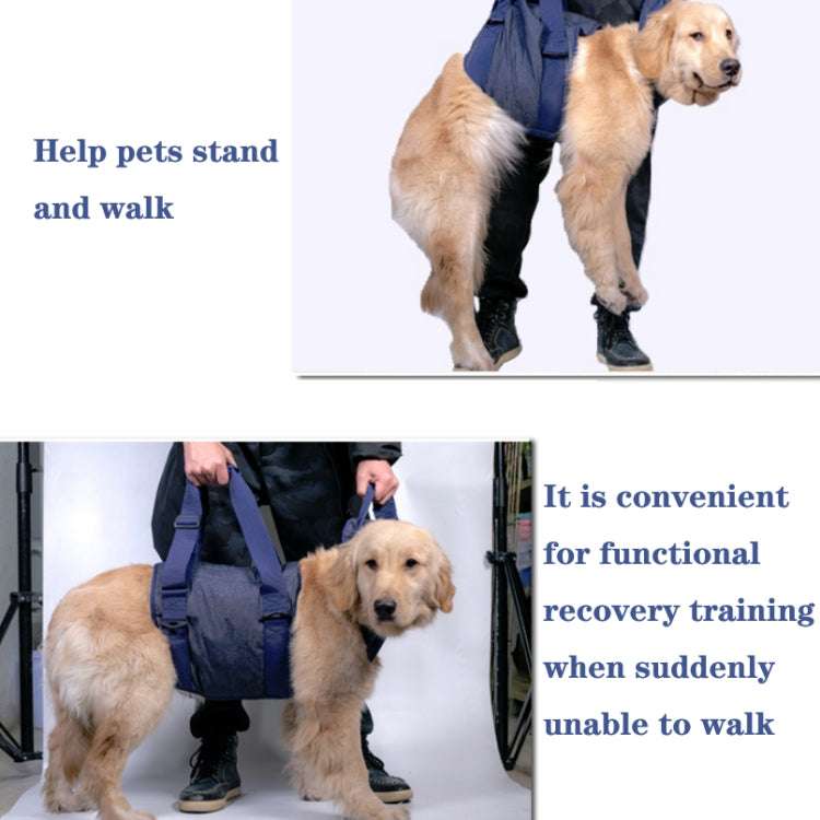 Pet Leash Senior Dogs Walking Aids Chest Harness, Size: S