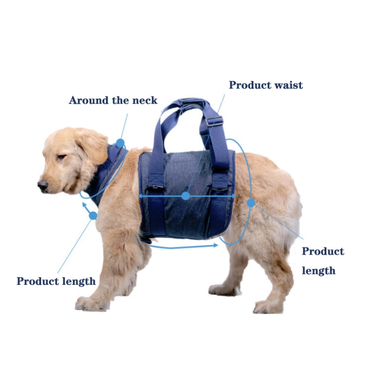 Pet Leash Senior Dogs Walking Aids Chest Harness, Size: L