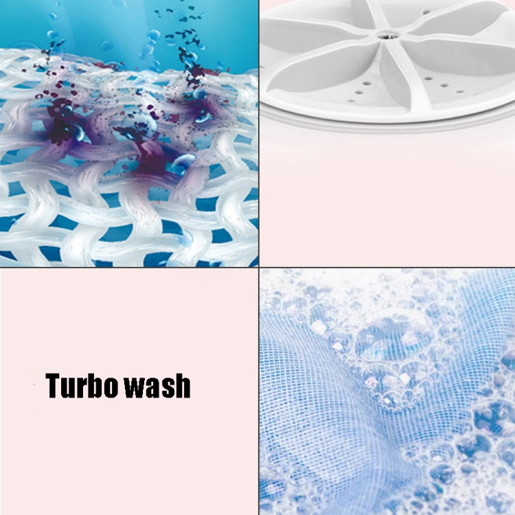 WV-981 Household Travel Portable Mini Turbo Super Vibrating Wave Washing Machine