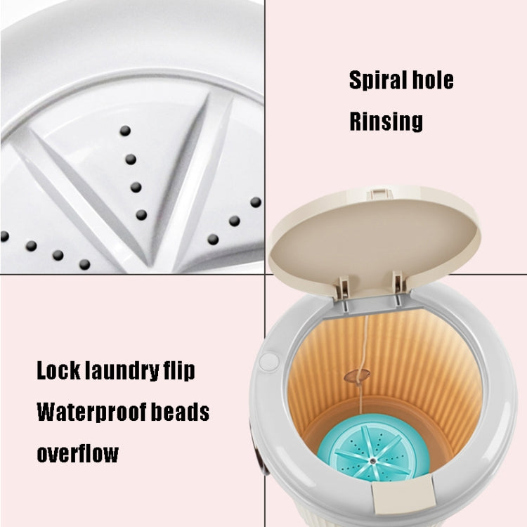 WV-981 Household Travel Portable Mini Turbo Super Vibrating Wave Washing Machine