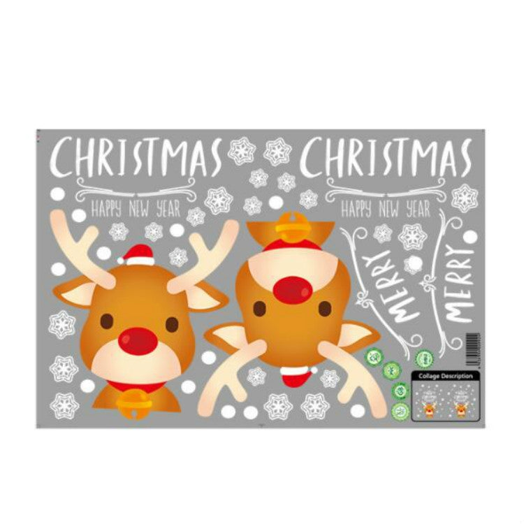 Christmas Decorations Stickers Glass Window Wall Stickers