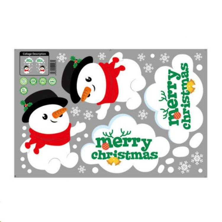 Christmas Decorations Stickers Glass Window Wall Stickers