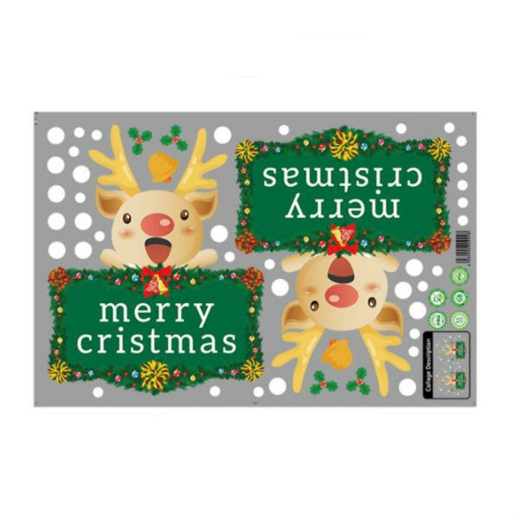 Christmas Decorations Stickers Glass Window Wall Stickers