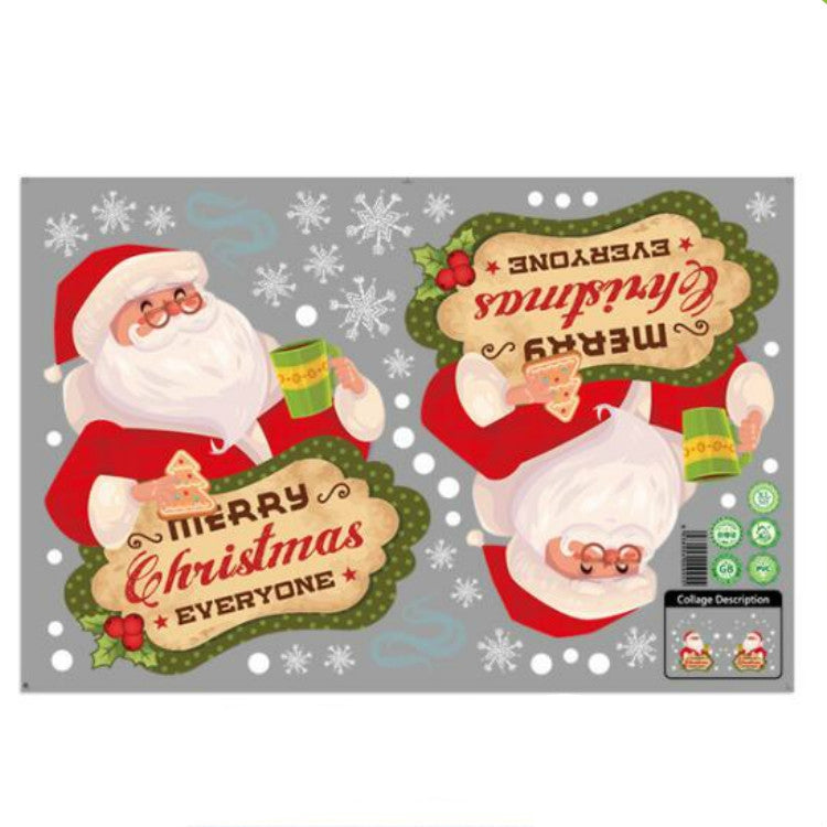 Christmas Decorations Stickers Glass Window Wall Stickers