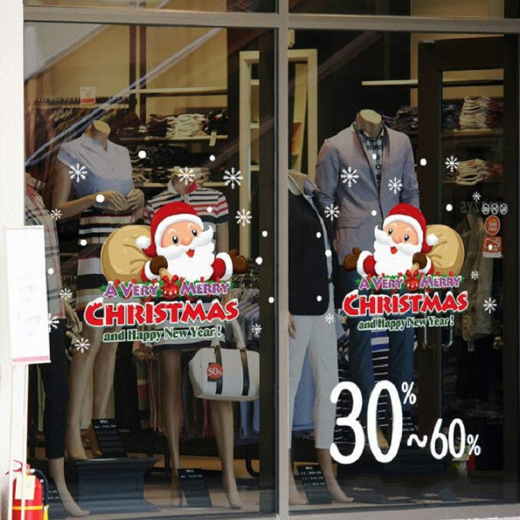 Christmas Decorations Stickers Glass Window Wall Stickers