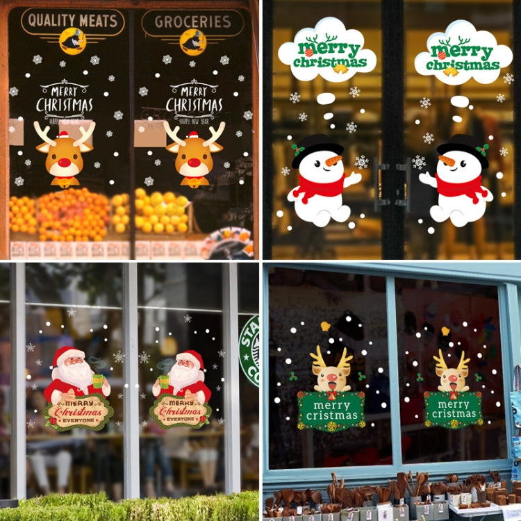 Christmas Decorations Stickers Glass Window Wall Stickers