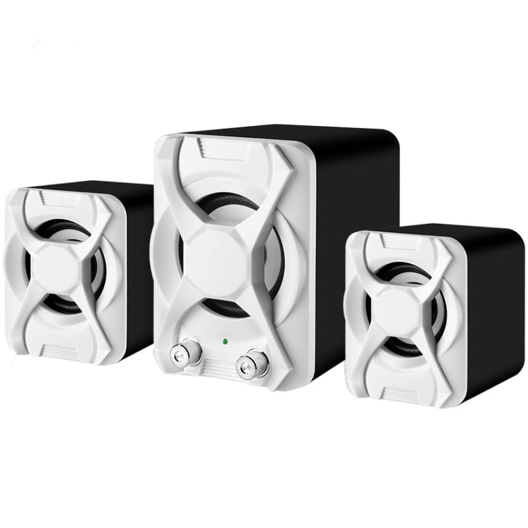 Wired Computer Speaker Subwoofer Stereo Bass USB 2.1 Speaker 3D Atmosphere PC Portable Speakers for Laptop Notebook Computer