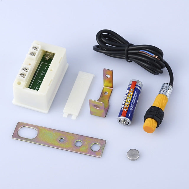 LCD Digital Display Punch Magnetic Induction Reciprocating Rotary Electronic Counter