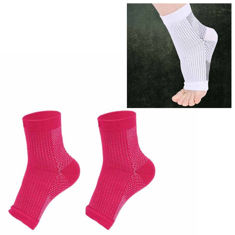Adult Running Cycle Basketball Sports Outdoor Foot Angel Anti Fatigue Compression Foot Sleeve Sock, Size:S/M