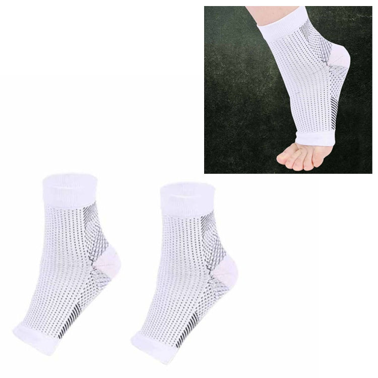 Adult Running Cycle Basketball Sports Outdoor Foot Angel Anti Fatigue Compression Foot Sleeve Sock, Size:L/XL