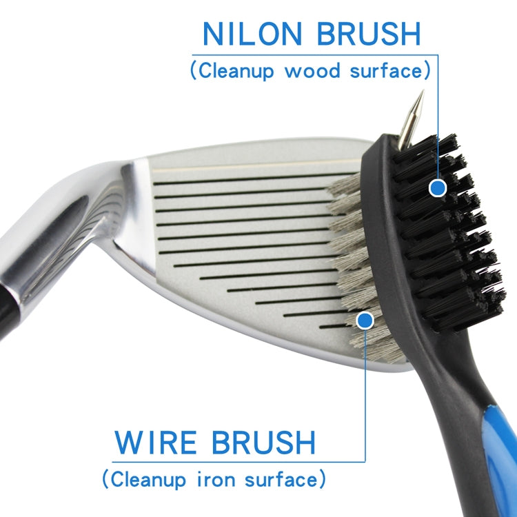 2 PCS Golf Club Brush Ball Slot Cleaning Brush Cleaning Set
