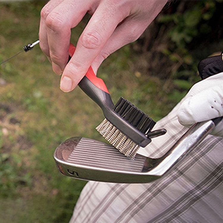 2 PCS Golf Club Brush Ball Slot Cleaning Brush Cleaning Set