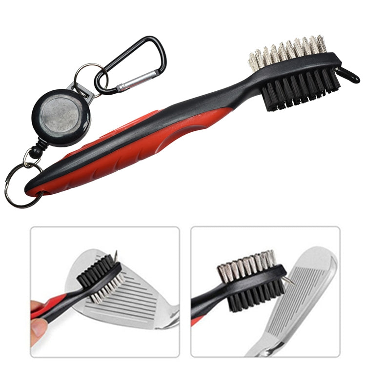 2 PCS Golf Club Brush Ball Slot Cleaning Brush Cleaning Set