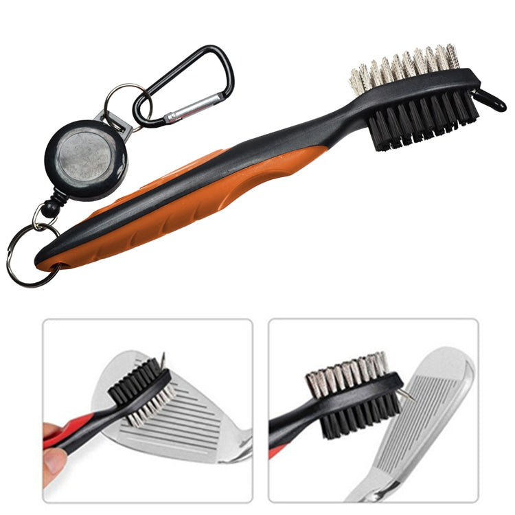 2 PCS Golf Club Brush Ball Slot Cleaning Brush Cleaning Set