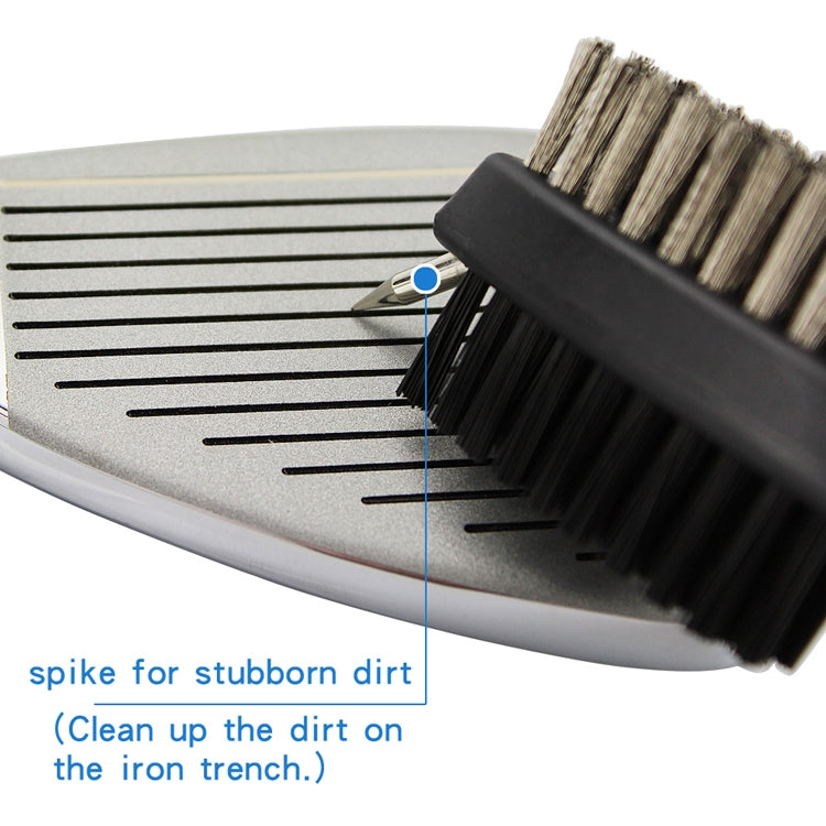 2 PCS Golf Club Brush Ball Slot Cleaning Brush Cleaning Set