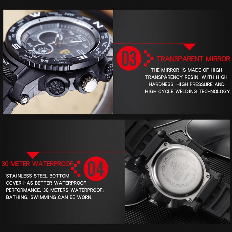 Men Watch Multi-Function Waterproof Sports Watches Fashion Casual Student Digital Wristwatches