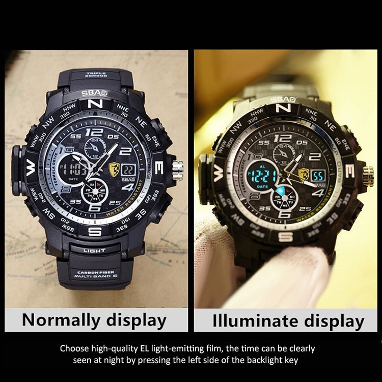 Men Watch Multi-Function Waterproof Sports Watches Fashion Casual Student Digital Wristwatches