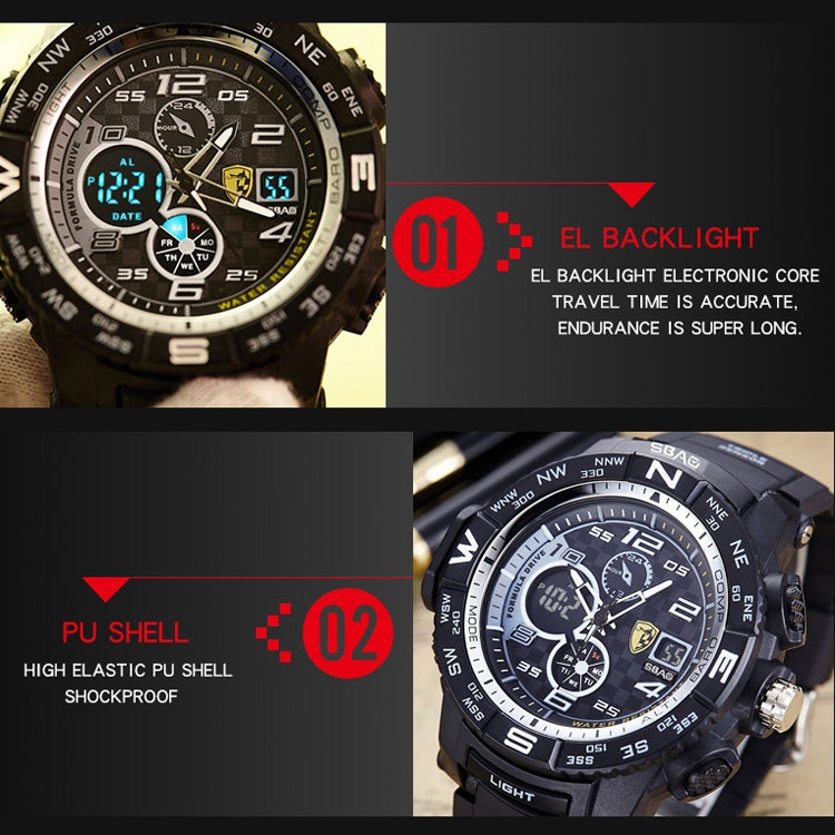 Men Watch Multi-Function Waterproof Sports Watches Fashion Casual Student Digital Wristwatches