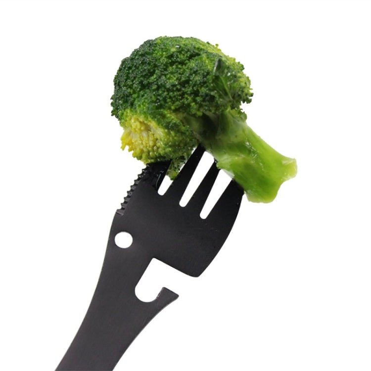 Portable Outdoor Camping Picnic Titanium Spoon Tableware Titanium Fork Ultralight Pure Titanium Spork