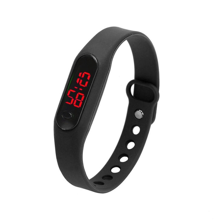 Delicate Sports Watches Rubber LED Women Mens Date Sports Bracelet Digital Wrist Watch