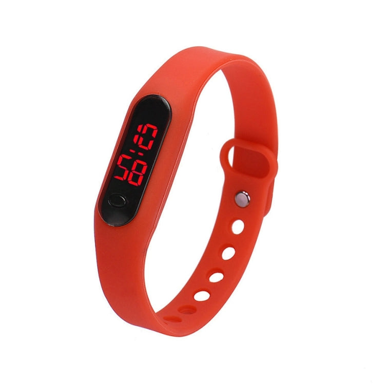 Delicate Sports Watches Rubber LED Women Mens Date Sports Bracelet Digital Wrist Watch