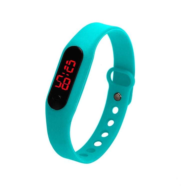 Delicate Sports Watches Rubber LED Women Mens Date Sports Bracelet Digital Wrist Watch