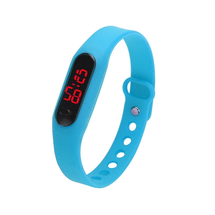 Delicate Sports Watches Rubber LED Women Mens Date Sports Bracelet Digital Wrist Watch