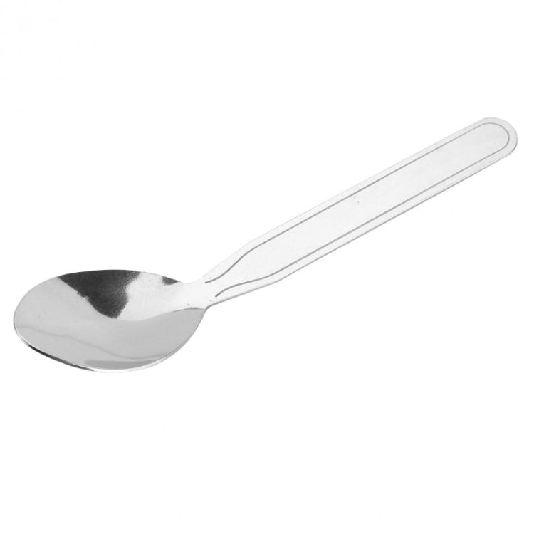 4 PCS/Set Portable Tableware Outdoor Picnic Utensils Set Stainless Steel Spoon Fork Knife Dinnerware Camping Cooking(Silver)