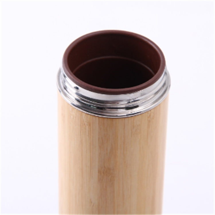 Creative Bamboo Thermos Bottle Coffee Cup, Capacity:450ml, Style: Purple Clay