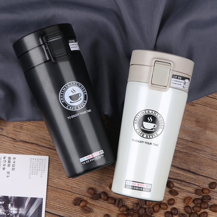 Double Wall Stainless Steel Vacuum Flasks 380ml Car Thermo Cup Coffee Tea Travel Mug Thermol Bottle, Capacity:380ml
