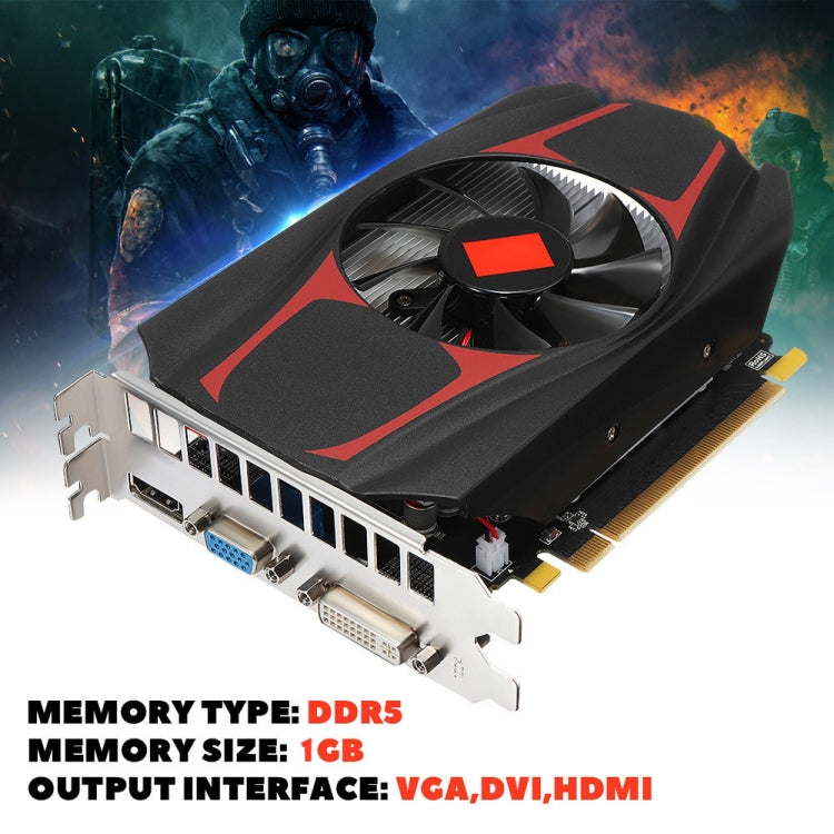 HD7670 1GB DDR5 128Bit Desktop Computer Hd Gaming Graphics Card
