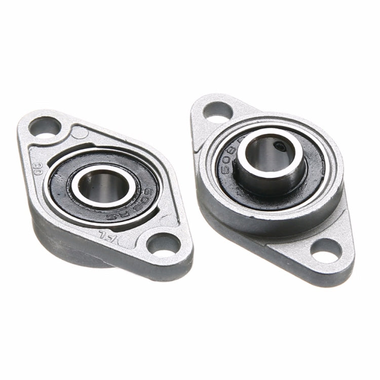 2 PCS  Diamond KFL-08 000 001 Bearing Housing Zinc Alloy Miniature Housing Bearing 3D Printer Accessories Universal, Size:KFL08 (inner diameter 8)