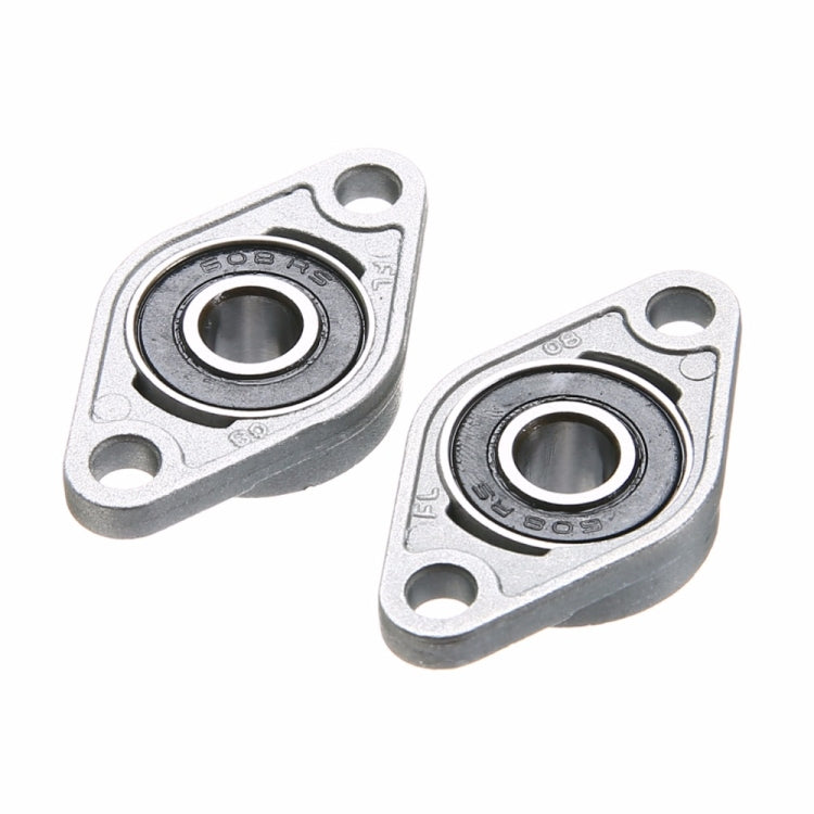 2 PCS  Diamond KFL-08 000 001 Bearing Housing Zinc Alloy Miniature Housing Bearing 3D Printer Accessories Universal, Size:KFL08 (inner diameter 8)