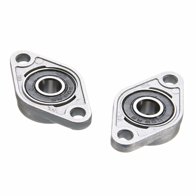 2 PCS  Diamond KFL-08 000 001 Bearing Housing Zinc Alloy Miniature Housing Bearing 3D Printer Accessories Universal, Size:KFL000 (inner diameter 10)