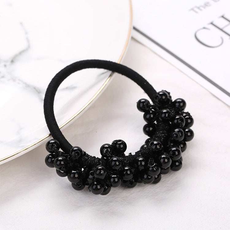 3PCS Women Hair Accessories Pearls Beads Scrunchie Ponytail Holder Girls Ponytail Rubber Rope Hair Bands
