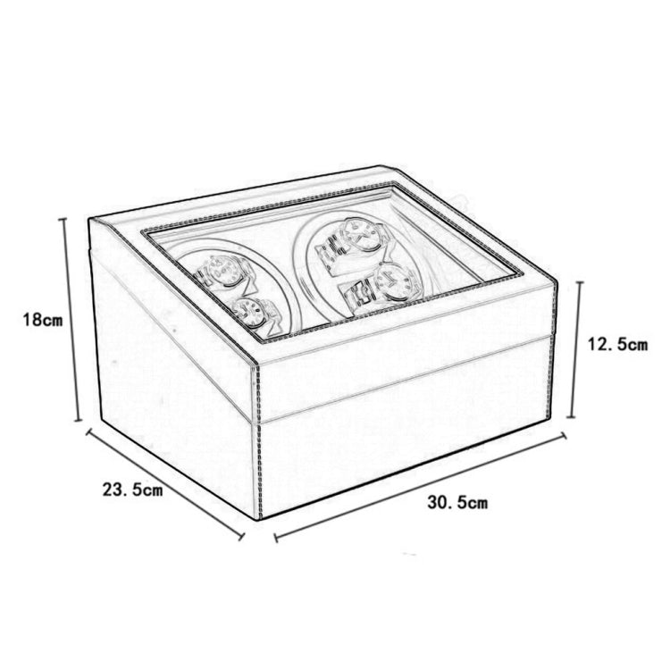 Automatic Mechanical Watch Winders PU Leather Storage Box Watch Display Jewelry Winder Box