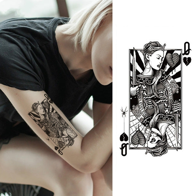 2 PCS Small Full Arm Temporary Waterproof Tattoo Stickers