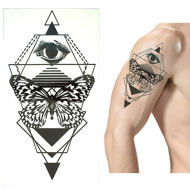 2 PCS Small Full Arm Temporary Waterproof Tattoo Stickers