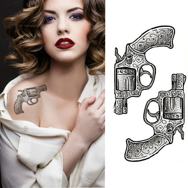 2 PCS Small Full Arm Temporary Waterproof Tattoo Stickers