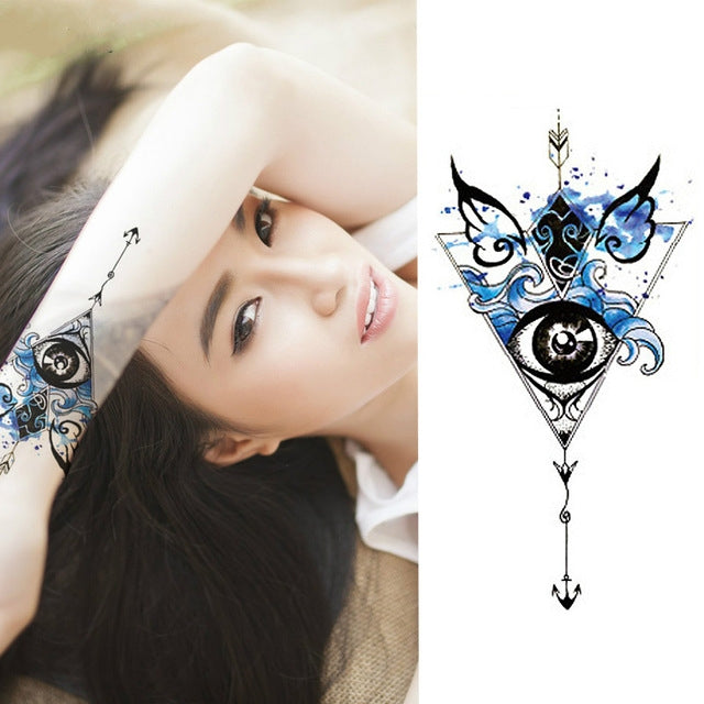 2 PCS Small Full Arm Temporary Waterproof Tattoo Stickers