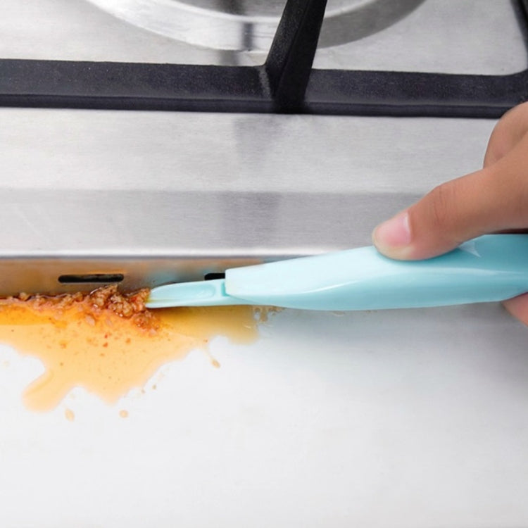 10 PCS Gas Stove Cleaning Double-headed Shovel Kitchen Gadget Gap Decontamination Shovel Door And Window Cleaning Scraper Can Opener Random Color Delivery